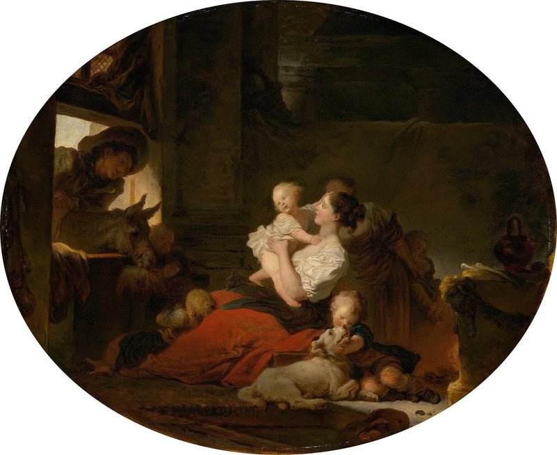 De gelukkige familie - Jean-Honoré Fragonard