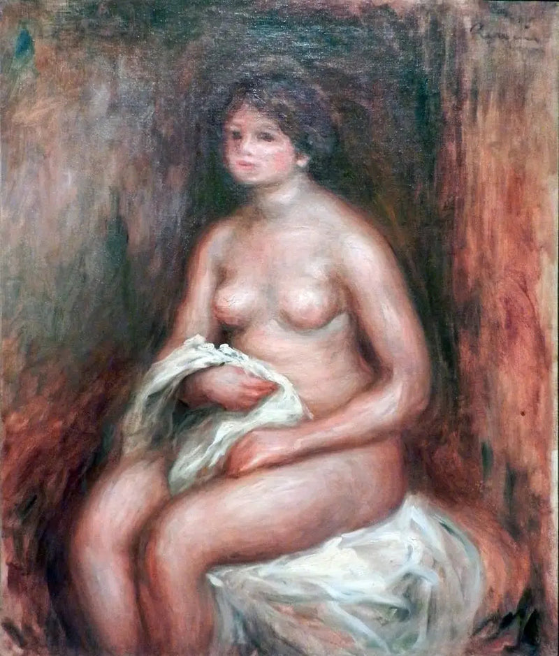De vrouw met de draperie - Pierre-Auguste Renoir