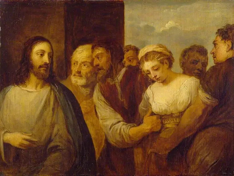 De overspelige vrouw (kopie naar Titian) - David Teniers de Jonge

Source:
La Femme adultère (copie d'après Titien) - David Teniers le Jeune