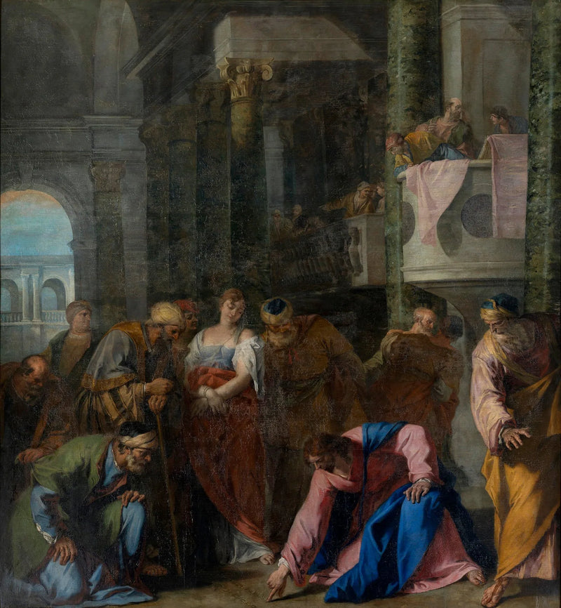 De overspelige vrouw - Sebastiano Ricci
