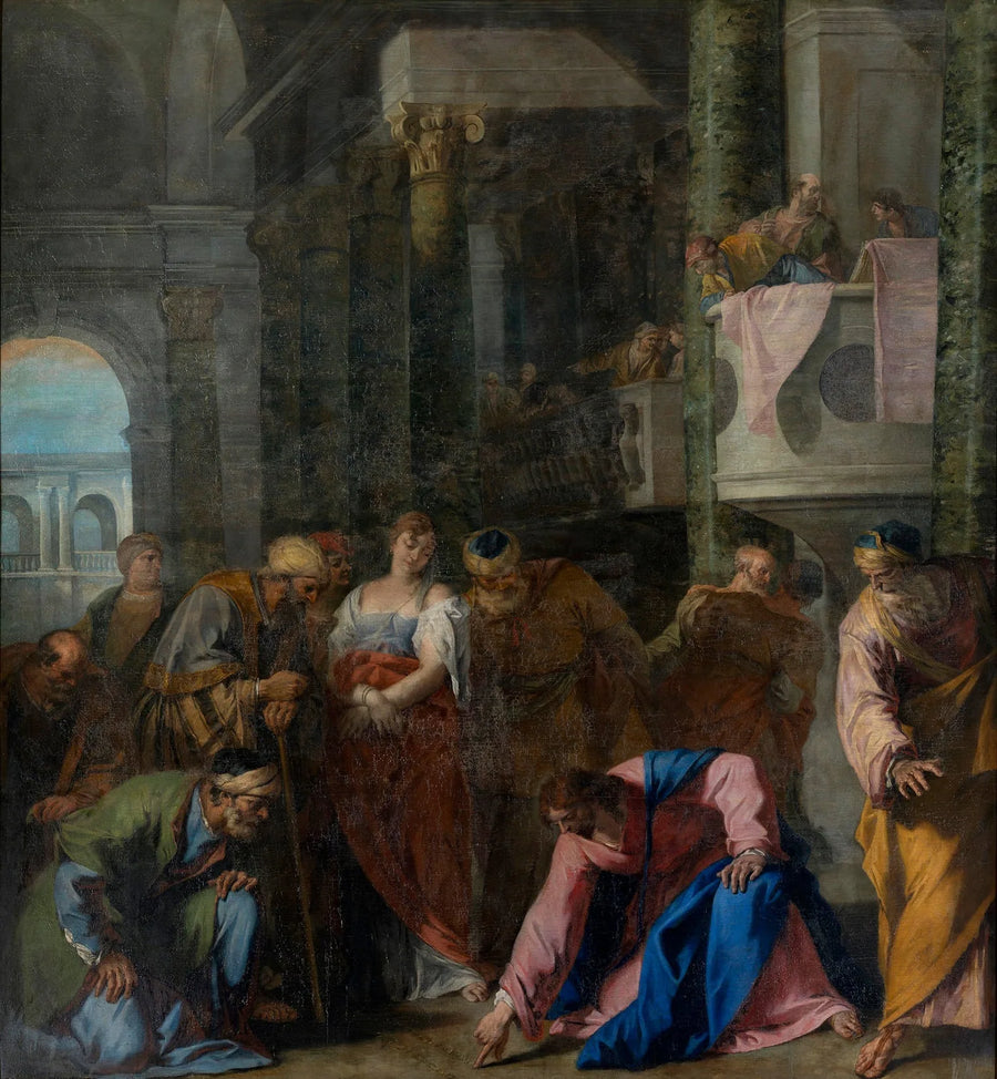 De overspelige vrouw - Sebastiano Ricci