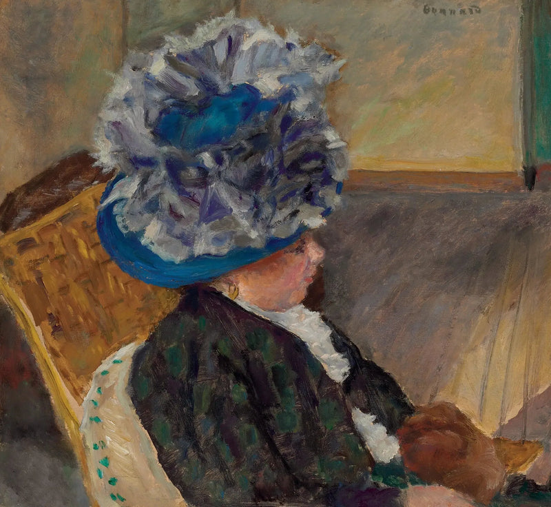 De vrouw met de blauwe hoed - Pierre Bonnard