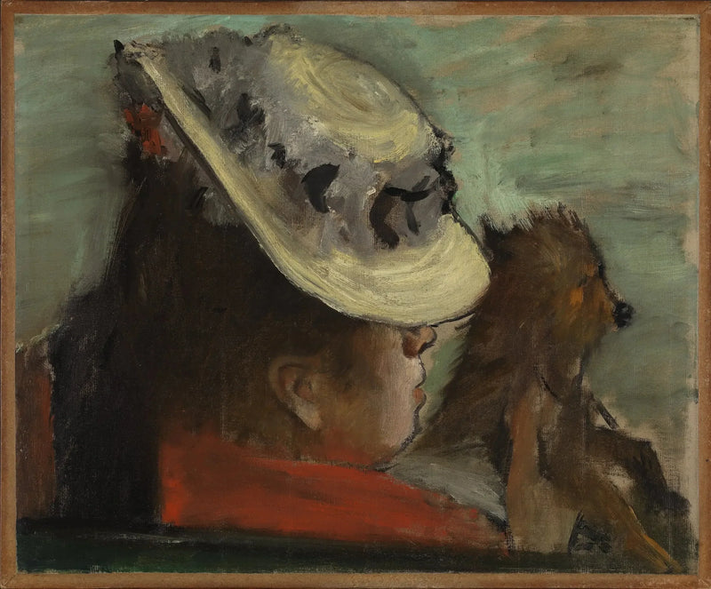 De vrouw met de hond - Edgar Degas