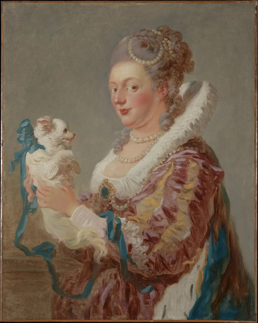 De vrouw met de hond - Jean-Honoré Fragonard