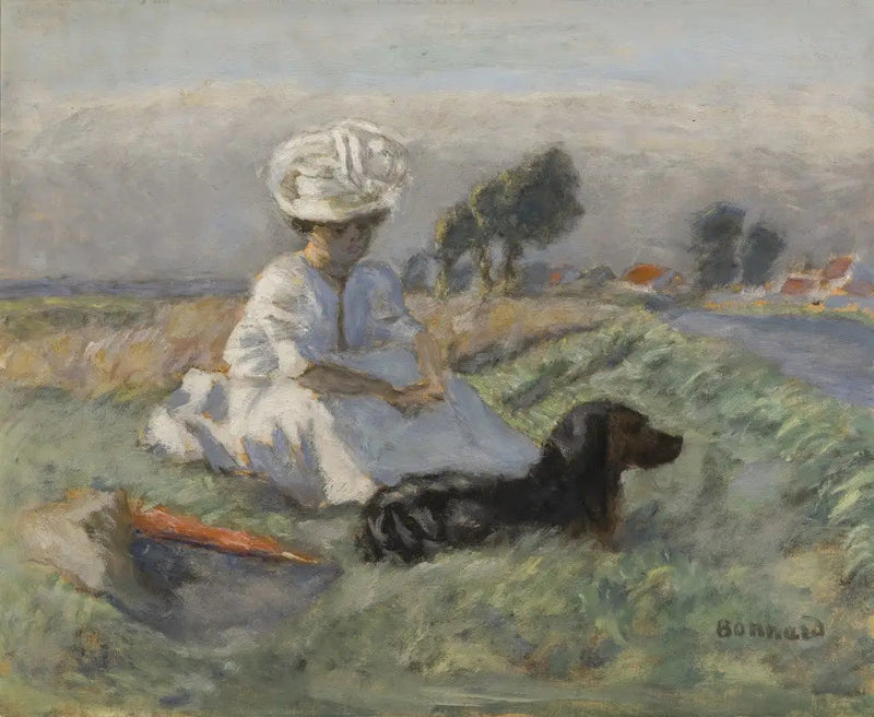 De vrouw met de hond - Pierre Bonnard