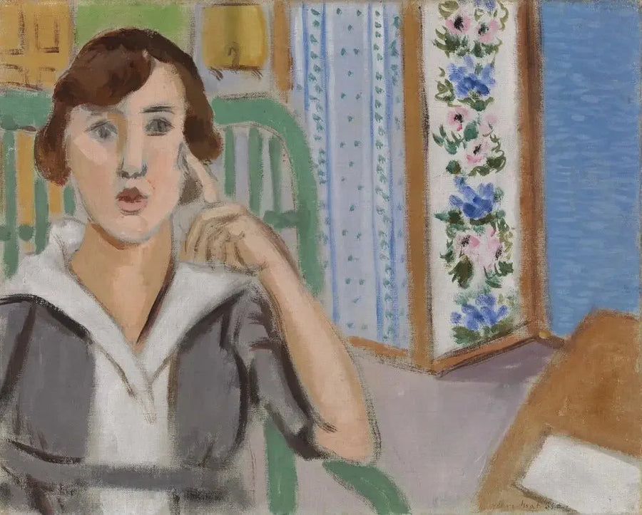 De Vrouw met het Scherm - Henri Matisse