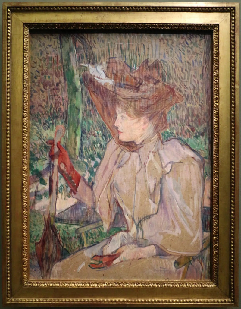 De Vrouw met de Handschoenen - Henri de Toulouse-Lautrec