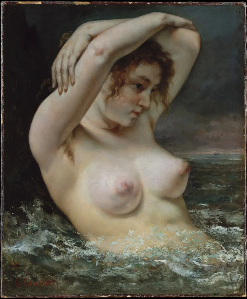 De Vrouw in de Golven - Gustave Courbet