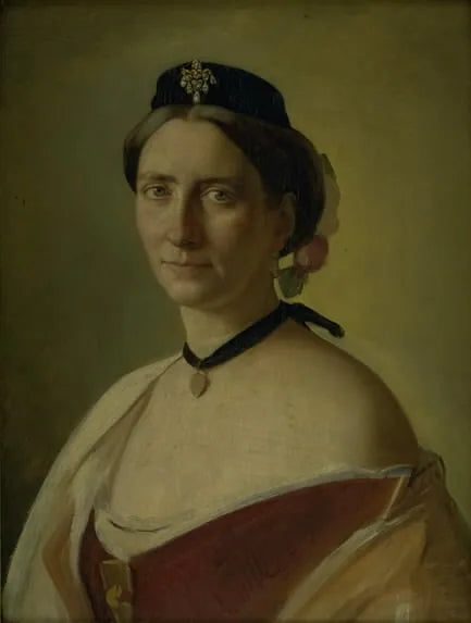 De vrouw van de kunstenaar, Alma Bloch, geboren Trepka - Carl Heinrich Bloch