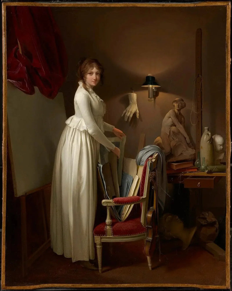 De vrouw van de kunstenaar in haar atelier - Louis-Léopold Boilly

Source:
La femme de l'artiste dans son atelier - Louis-Léopold Boilly