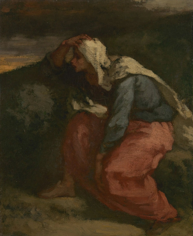 De vrouw van de visser - Jean-François Millet