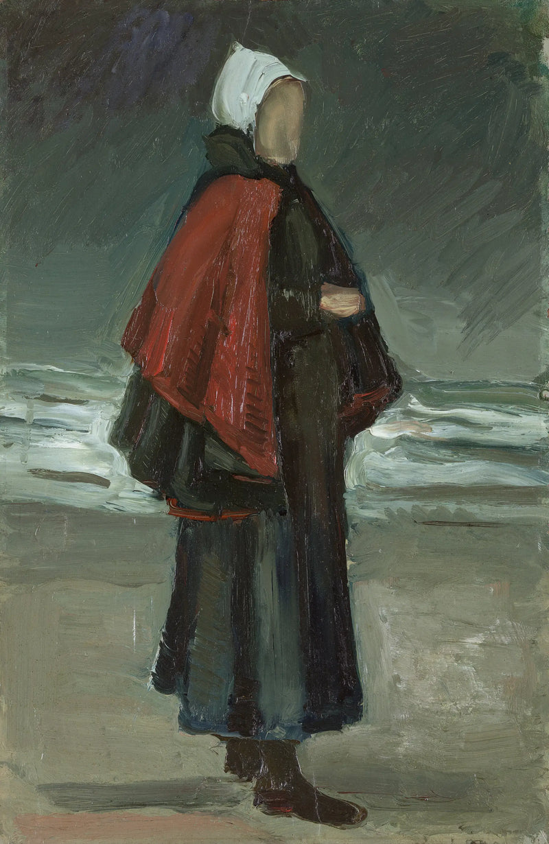 De vrouw van de visser op het strand - Vincent van Gogh