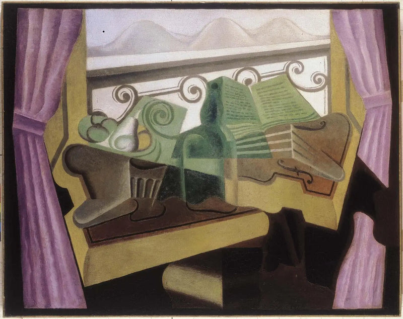 Het raam bij de heuvels - Juan Gris