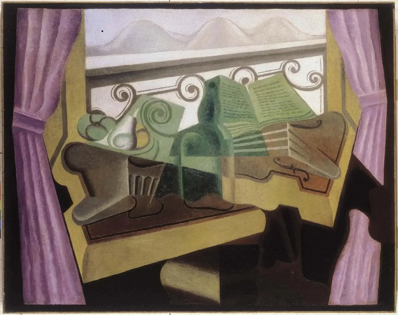 Het raam bij de heuvels - Juan Gris