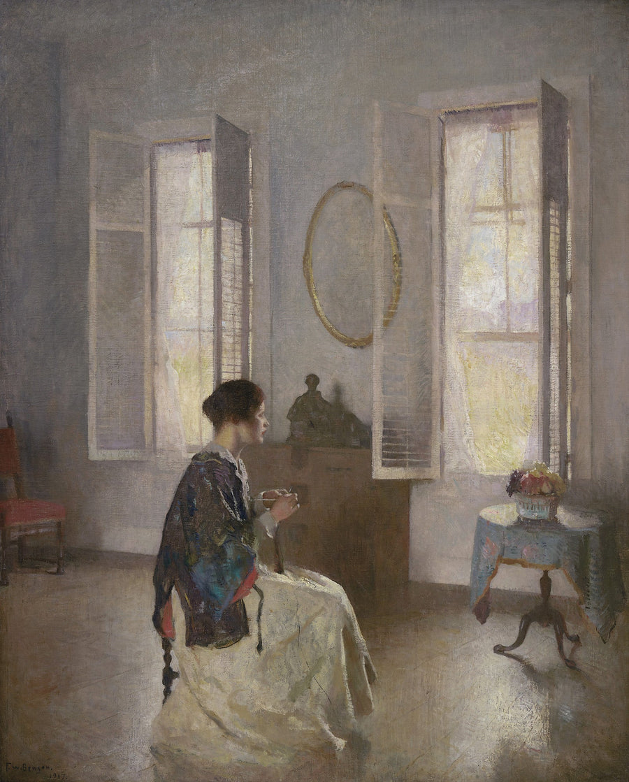 Het open raam - Frank Weston Benson