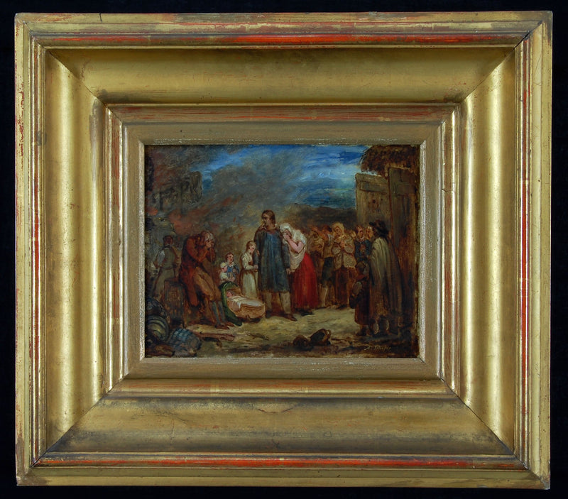 De verbrande boerderij - Ary Scheffer