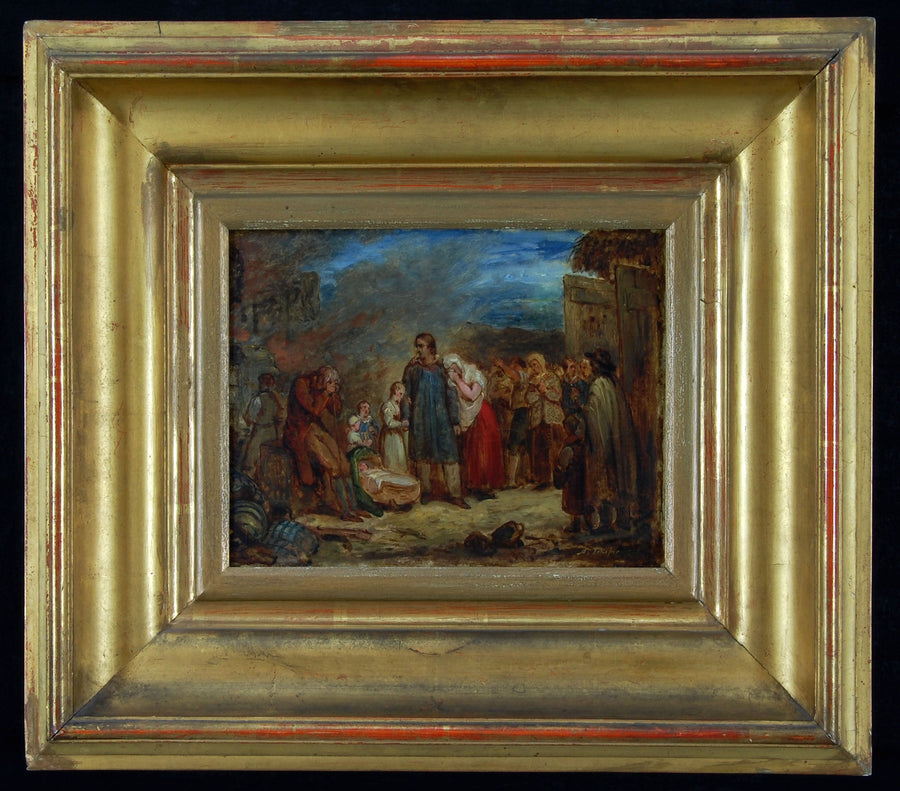 De verbrande boerderij - Ary Scheffer