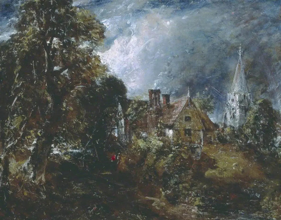 De boerderij Glebe - John Constable