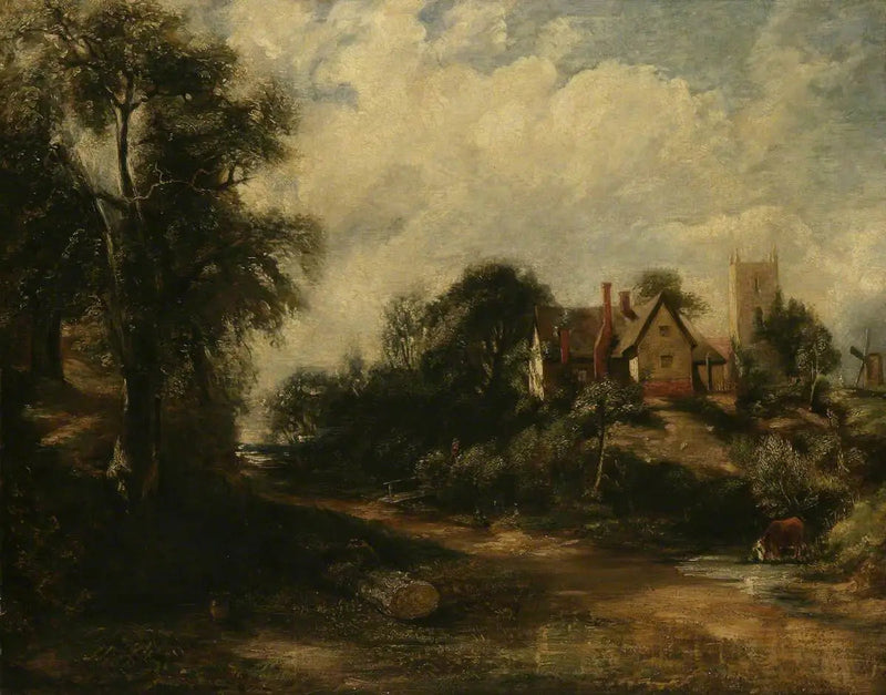 De boerderij Glebe - John Constable
