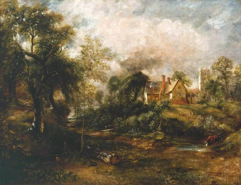 De boerderij Glebe - John Constable