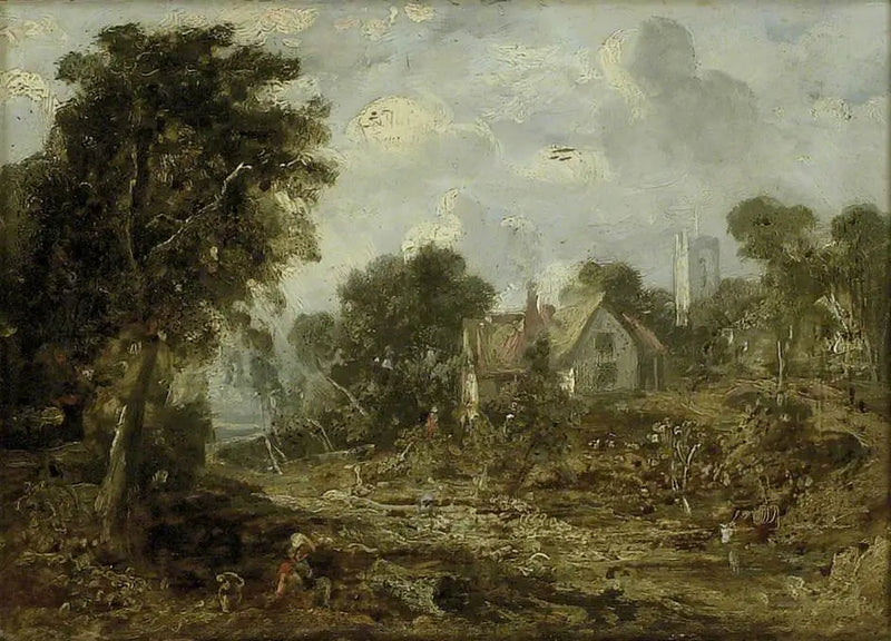 De boerderij Glebe - John Constable