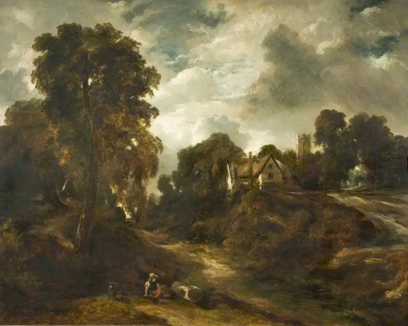 De boerderij Glebe - John Constable
