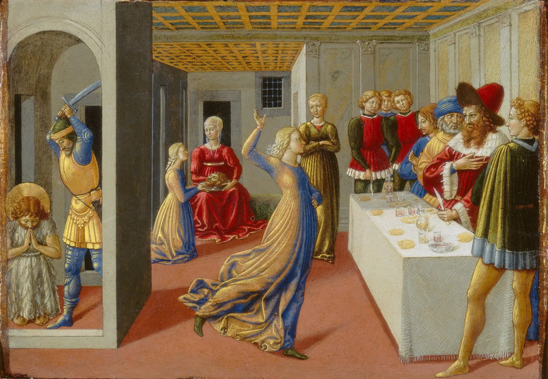 Het feest van Herodes en de onthoofding van Johannes de Doper - Benozzo Gozzoli