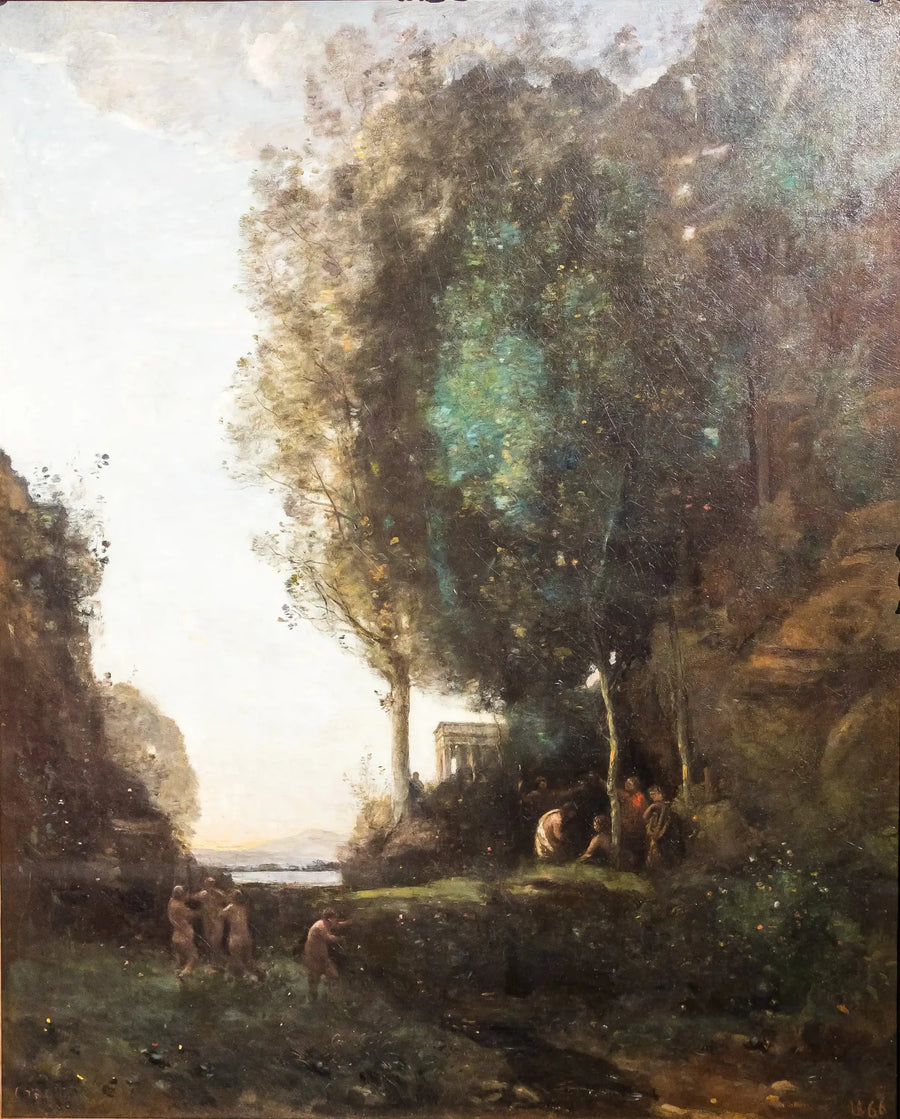 Bacchusfeest (De avond) - Jean-Baptiste Camille Corot