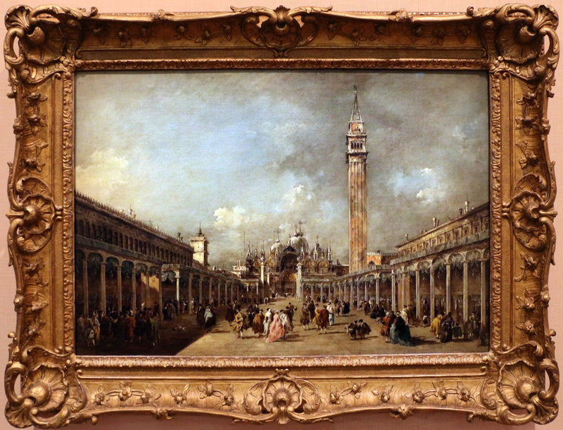 Het feest van de Hemelvaart op het San Marco-plein - Francesco Guardi