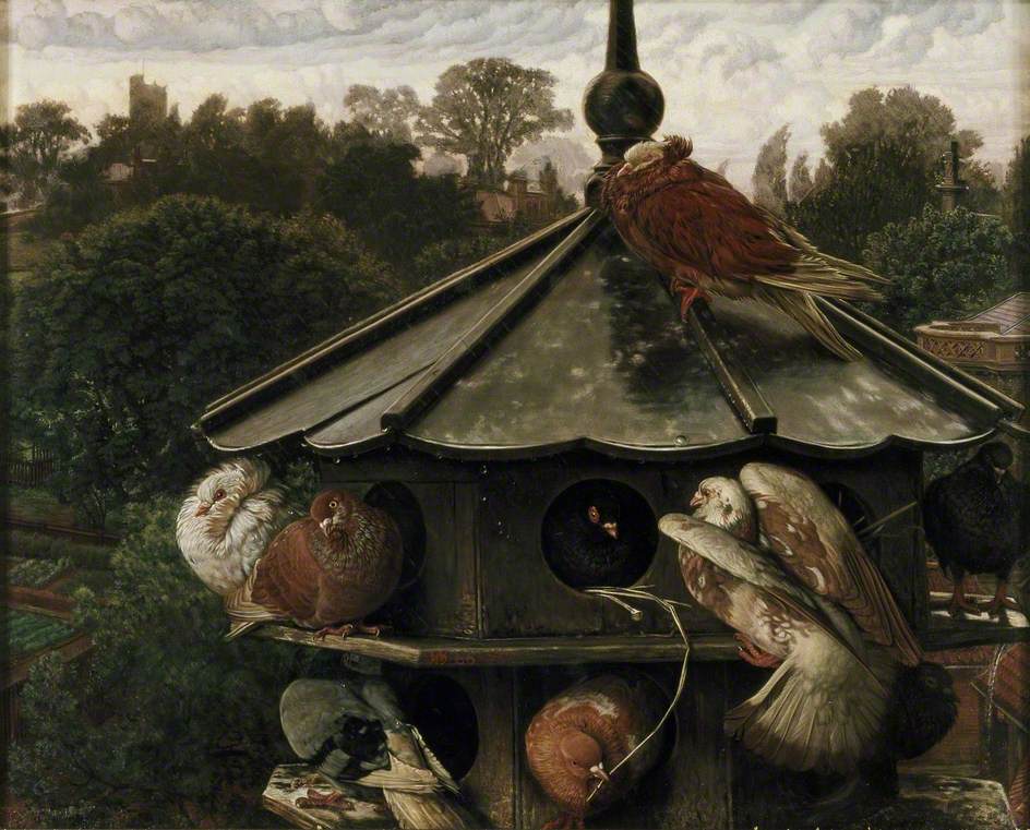 La Fête de Saint Swithin (Le Pigeonnier) - William Holman Hunt - Alpha Reproduction