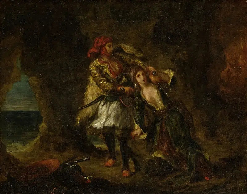 De Bruid van Abydos - Eugène Delacroix