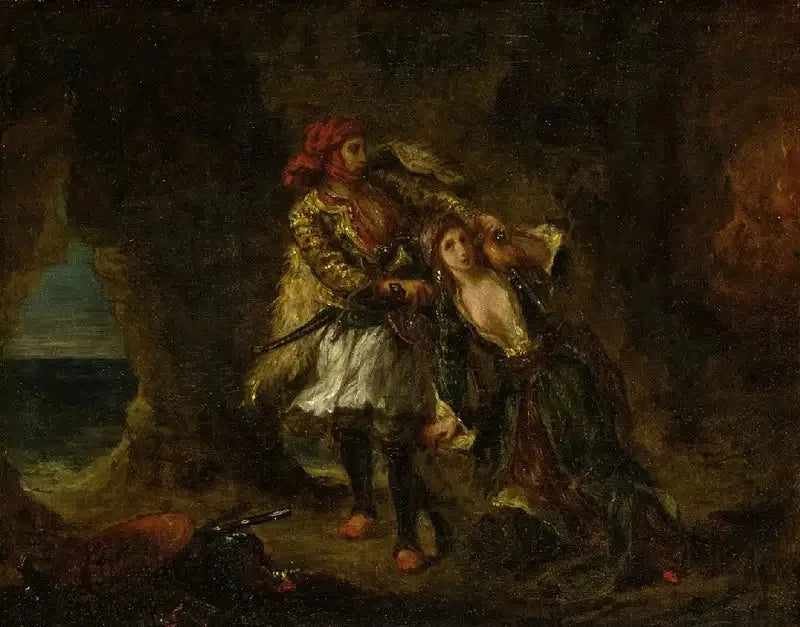 De Bruid van Abydos - Eugène Delacroix
