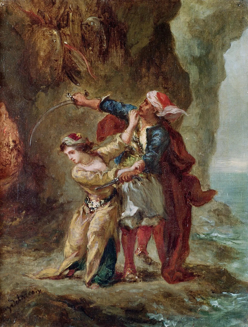 De Bruid van Abydos - Eugène Delacroix