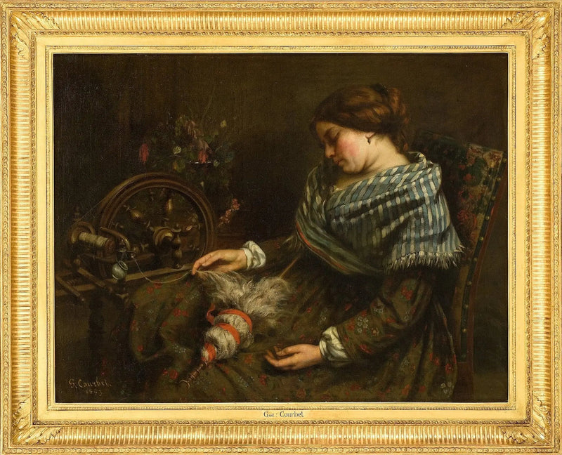 De slapende weefster - Gustave Courbet