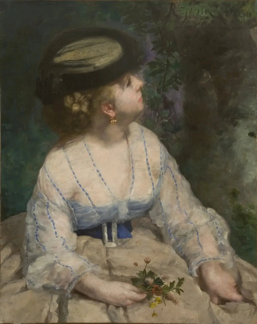Het Meisje met de Vogel - Pierre-Auguste Renoir