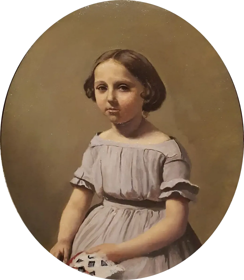 De oudste dochter van de heer Edouard Delalain - Jean-Baptiste Camille Corot