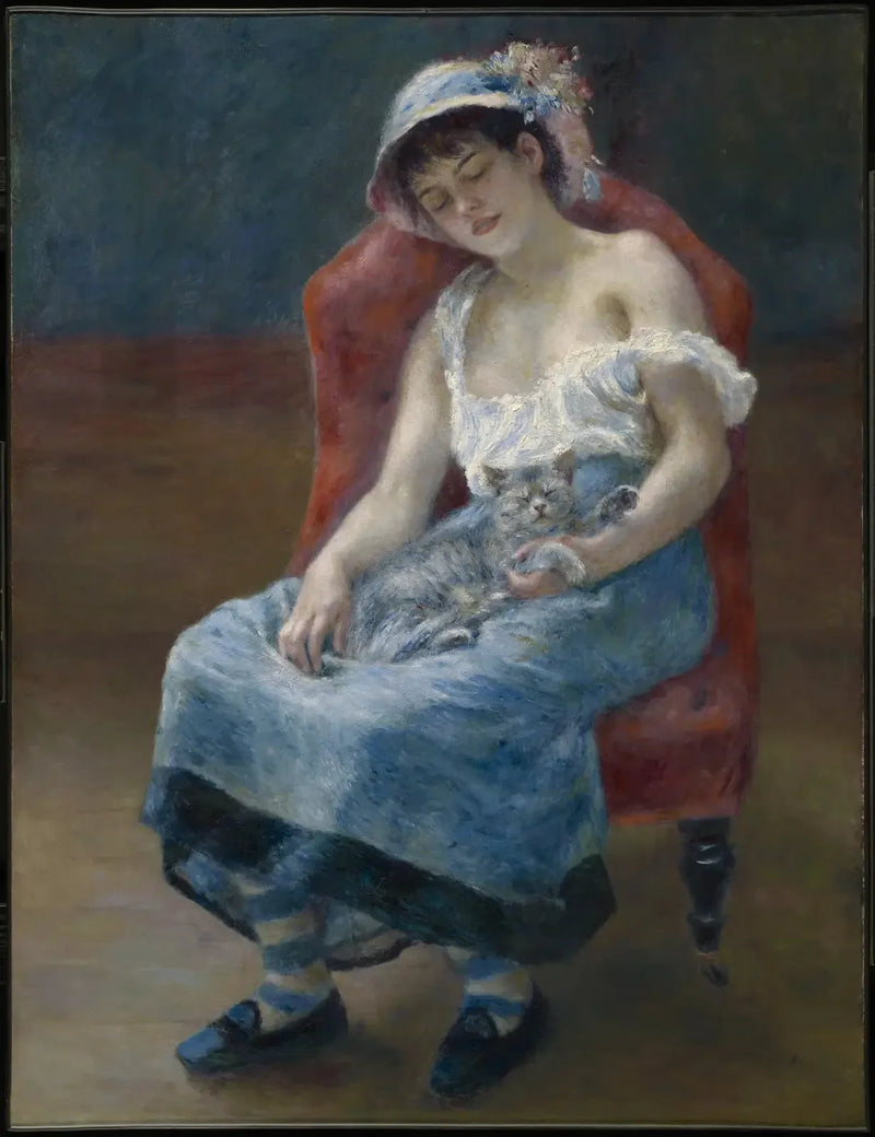 Het Meisje met de Kat - Pierre-Auguste Renoir