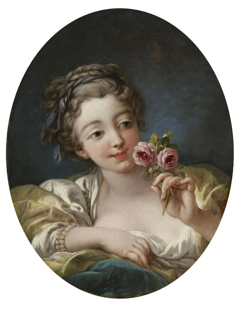 Het meisje met rozen - François Boucher