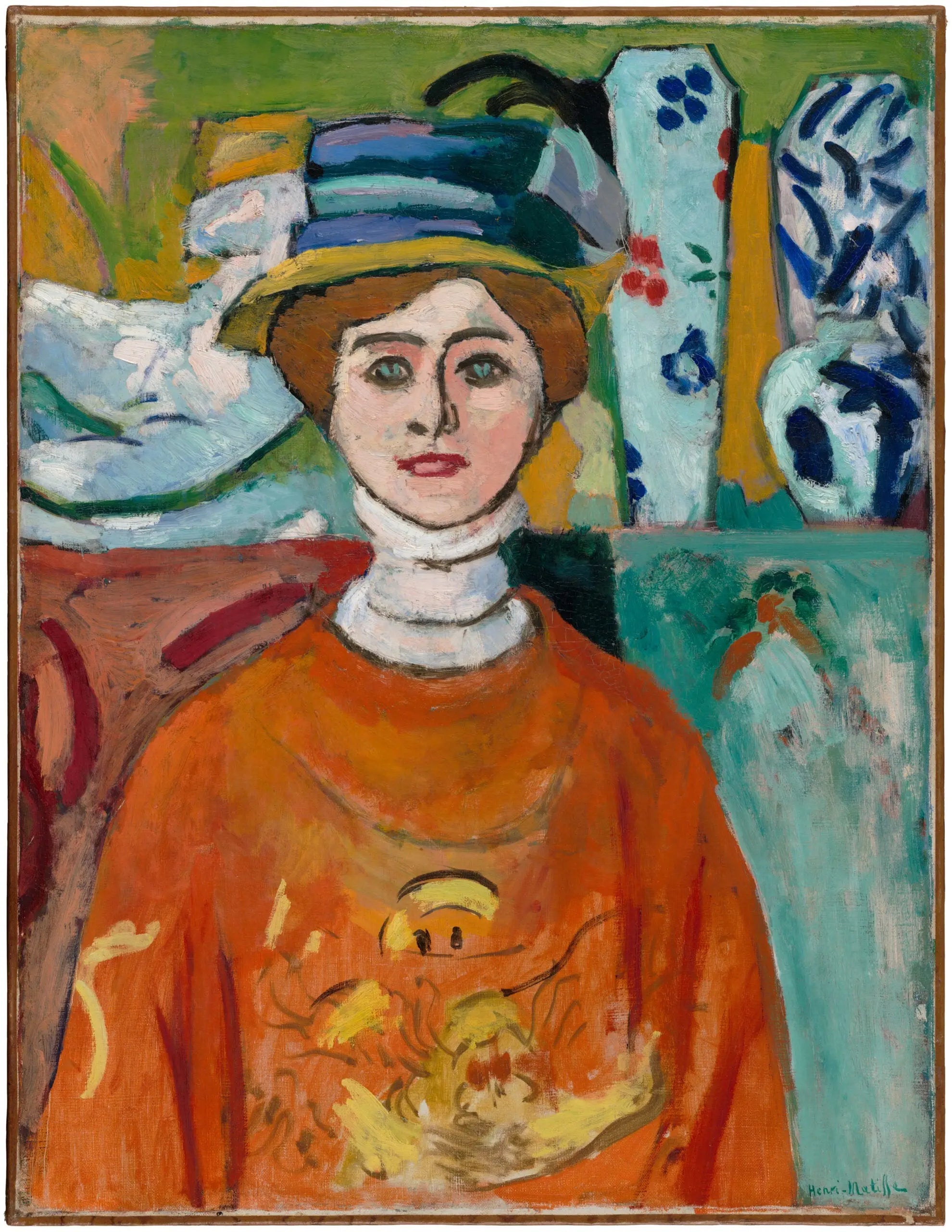 Reproduction du tableau « La Fille aux yeux verts - Henri Matisse » par Alpha Reproduction en peinture à l’huile