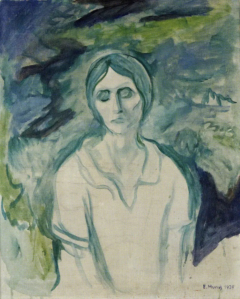 Het Gothic Meisje - Edvard Munch