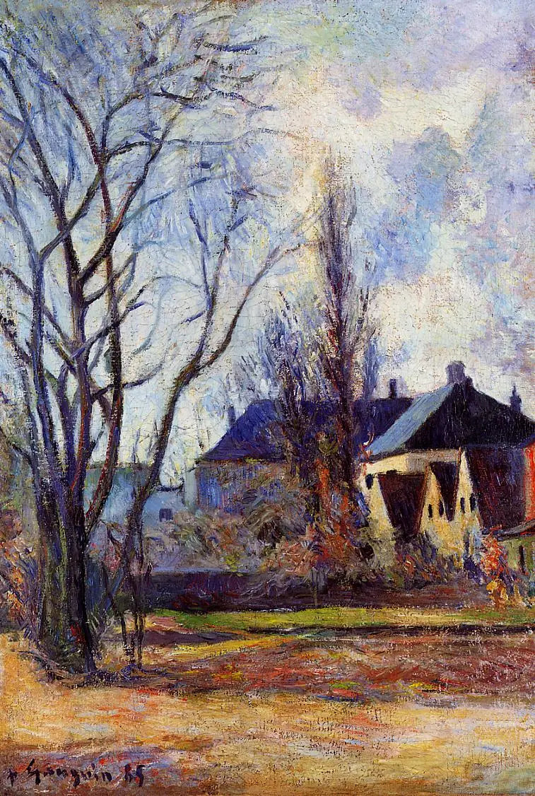 Het Einde van de Winter in Kopenhagen - Paul Gauguin