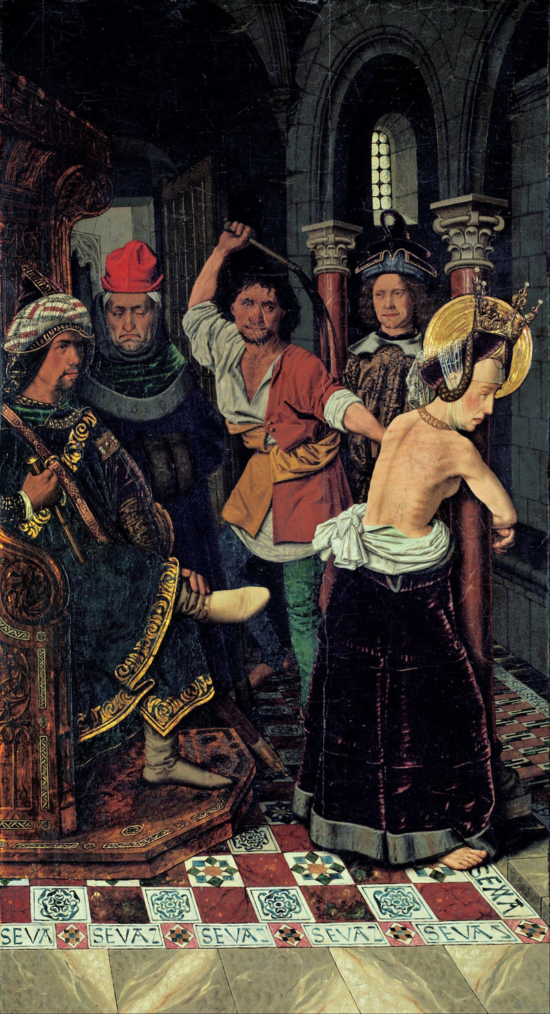 De flagellatie van Sint Engracia - Bartolomé Bermejo
