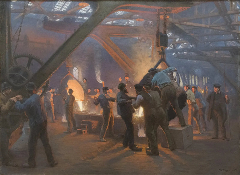 De IJzergieterij, Burmeister en Wain - Peder Severin Krøyer