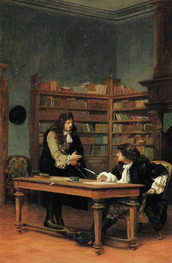 La Fontaine en Molière - Jean-Léon Gérôme