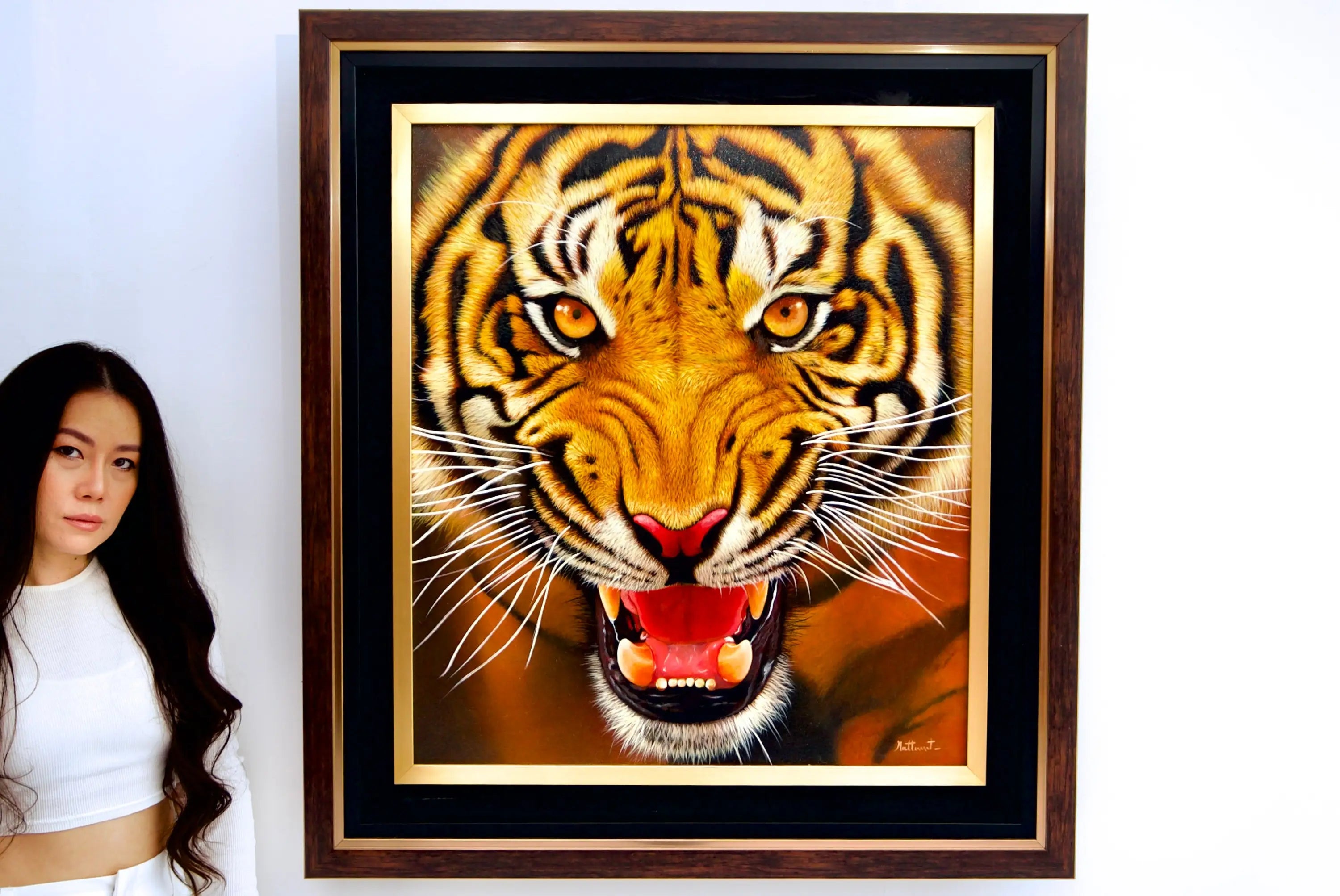 The Strength of the Tiger - Ketwalin | 95 x 105 cm Reproductions de tableaux à la peinture à l’huile