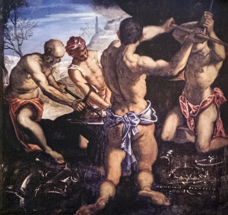 De smederij van Vulcain - Jacopo Tintoretto
