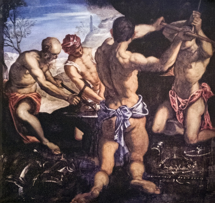 De smederij van Vulcain - Jacopo Tintoretto