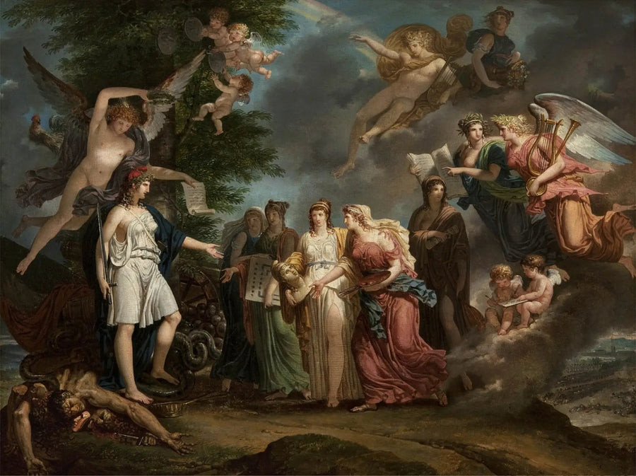 De triomferende Frankrijk die de Wetenschappen en de Kunsten aanmoedigt te midden van de oorlog - Charles Meynier

Source:
La France triomphante encourageant les Sciences et les Arts au milieu de la guerre - Charles Meynier