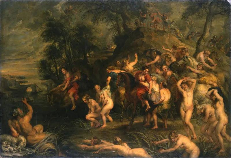 De vlucht van Cloelia - Peter Paul Rubens