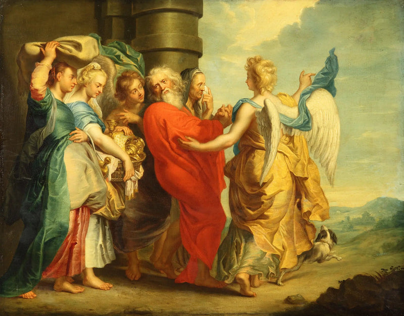 De vlucht van Lot en zijn dochters - Peter Paul Rubens